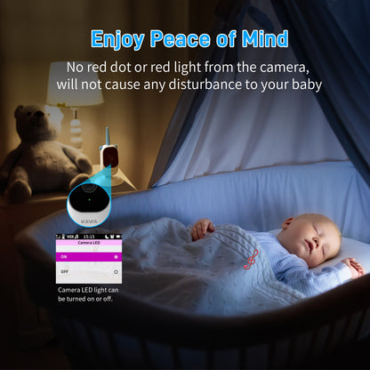 2K Baby Monitor with Camera and Audio