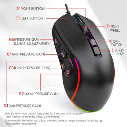 Mouse Gamer RGB VAZU