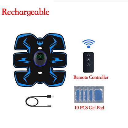 Control remoto EMS estimulador muscular inteligente eléctrico Fitness entrenamiento Abdominal pegatinas para pérdida de peso masajeador adelgazante corporal