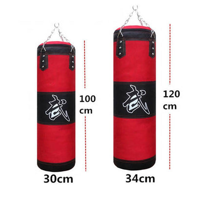 Saco de arena para perforar, saco de boxeo pesado duradero con gancho de cadena de Metal, mosquetón, gancho de entrenamiento físico, patada, lucha, Karate, Taekwondo