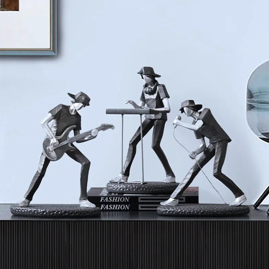 Figura de Banda de Rock  Arte Moderno