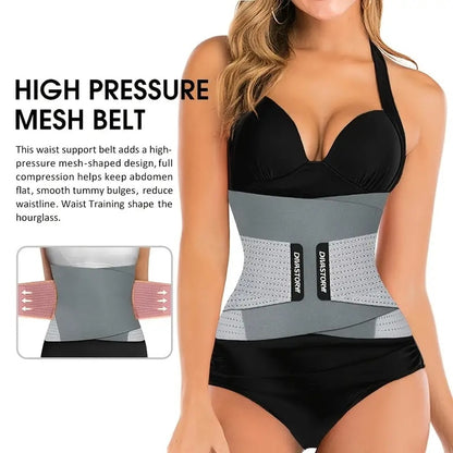 Burvogue neopreno sudor cintura entrenador Fitness cinturón termo cuerpo Shaper Trimmer corsé cintura Cincher Wrap entrenamiento Slim Shapewear