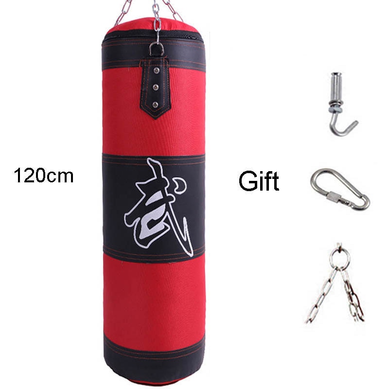 Saco de arena para perforar, saco de boxeo pesado duradero con gancho de cadena de Metal, mosquetón, gancho de entrenamiento físico, patada, lucha, Karate, Taekwondo